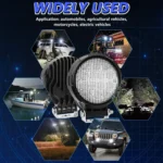 14W 9-30V Floodlight Mixed Luminous 4 Inch Round Work Light With Wire Set - Image 10