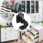 Drawer Lock Furniture Closet Door Office Filing Cabinet Lock - Image 7