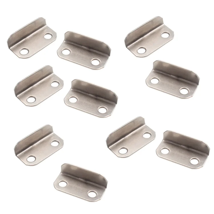 10pcs Lock Accessories L-Shaped Right Angle Office Drawer Lock Plate Furniture Parts Door Stopper