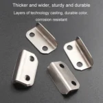 10pcs Lock Accessories L-Shaped Right Angle Office Drawer Lock Plate Furniture Parts Door Stopper - Image 6