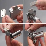 10pcs Lock Accessories L-Shaped Right Angle Office Drawer Lock Plate Furniture Parts Door Stopper - Image 8