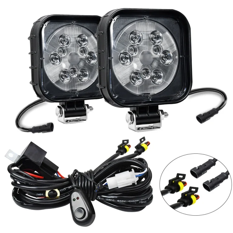 12W 9-30V Car Mixed Light Work Light With Wire Set