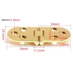 Cabinet Door Folding Hinge Thickened Zinc Alloy Half Round Table Flip Hinge - Image 3