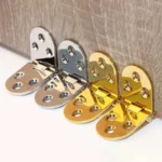Cabinet Door Folding Hinge Thickened Zinc Alloy Half Round Table Flip Hinge - Image 6