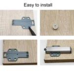 With Screws Cabinet Catch Magnetic Latches Push To Open Drawer Door Stopper - Image 6