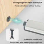 Magnetic Push Latches Cabinet Door Rebounder No Handle Push to Open Cabinet Hardware - Image 3