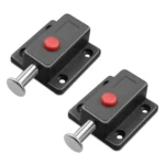 2pcs Plastic Cabinet Door Spring Latch Window Door Bolts Safety Latch Lock