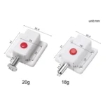 2pcs Plastic Cabinet Door Spring Latch Window Door Bolts Safety Latch Lock - Image 4