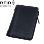 Baellerry DR113 RFID Anti-Theft Retro Multi-Card Slot Tri-Fold Short Wallet