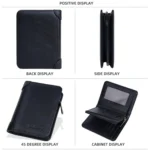Baellerry DR113 RFID Anti-Theft Retro Multi-Card Slot Tri-Fold Short Wallet - Image 10