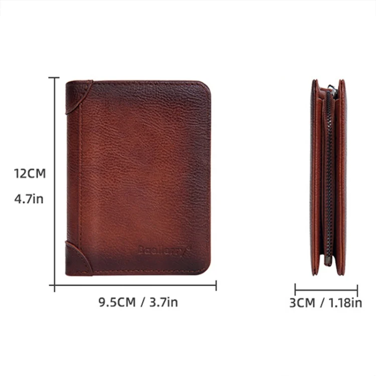 TBD06051583_B2.webp Baellerry DR113 RFID Anti-Theft Retro Multi-Card Slot Tri-Fold Short Wallet - Image 3