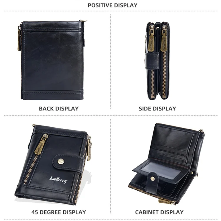 TBD0605158901A_1.webp Baellerry D3261 Retro Multi-card Slot Double-zipper Short Wallet Coin Purse - Image 10