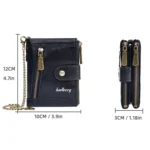 Baellerry D3261 Retro Multi-card Slot Double-zipper Short Wallet Coin Purse - Image 3
