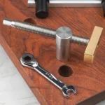 Woodworking Adjustable Desktop Vise Dowel Fast Fixed Clip Clamp Ratchet - Image 6