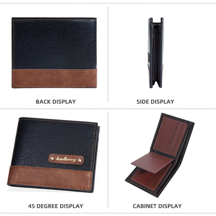 TBD0605159701A_1.webp Baellerry DR112 RFID Anti-theft Splicing Horizontal Thin Zipper Wallet Card Holder - Image 9