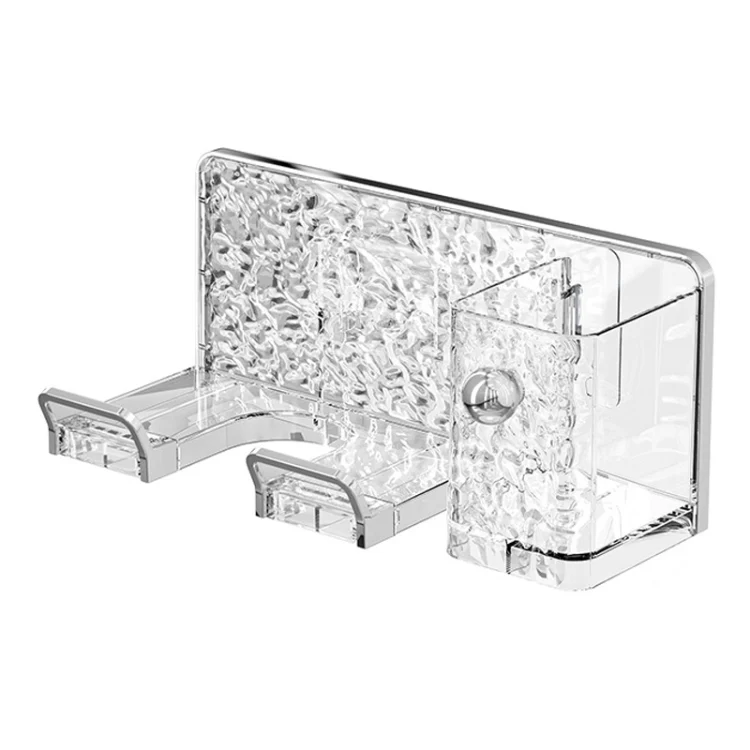 TBD0605162101A.webp Household Hair Dryer Shelf Bathroom No Punching Wall Mounted Storage Rack - Image 1