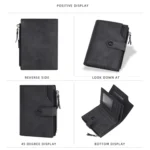 Baellerry D5113 RFID Anti-theft Tri-fold Zipper Short Wallet Coin Purse - Image 8