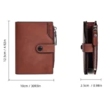 Baellerry D5113 RFID Anti-theft Tri-fold Zipper Short Wallet Coin Purse - Image 3