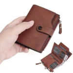 Baellerry D5113 RFID Anti-theft Tri-fold Zipper Short Wallet Coin Purse - Image 6