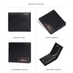 Baellerry D2405 Retro Two-fold Men Short Zipper Wallet Card Holder - Image 8