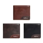 Baellerry D2405 Retro Two-fold Men Short Zipper Wallet Card Holder - Image 2