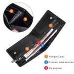 Baellerry D2405 Retro Two-fold Men Short Zipper Wallet Card Holder - Image 4