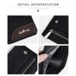 Baellerry D2405 Retro Two-fold Men Short Zipper Wallet Card Holder - Image 5