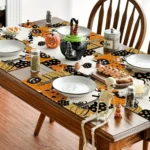 Halloween Cartoon Linen Placemat Kitchen Restaurant Decorative Insulation Pad - Image 6