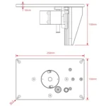 Edge Trimming Machine Inverted Lifter Fine Adjustment Woodworking Milling Cutter Chamfer Workbench - Image 5
