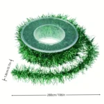 2.8m /Roll Christmas Glitter Striped Ribbon Bow DIY Decorative Ribbon Gift Packaging Ribbon - Image 3