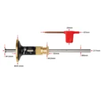 Ganwei 0.2mm Precision European Scriber Marking Gauge Parallel Line Drawing Woodworking Tool - Image 4