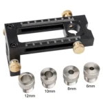 2 In 1 Flat Head Cross Oblique Drill Hole Puncher Locator Doweling Jig Bed Cabinet Screw Punch Locator - Image 3
