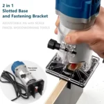2 In 1 Woodworking Trimming Slotting Bracket Invisible Fasteners Wardrobe Opening Punching Locator - Image 7