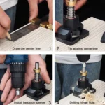 35mm Hole Opening Locator Cabinet Door Hinge Drills Hole Jig Puncher Woodworking Tool - Image 8