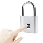 Smart Fingerprint Rechargeable Padlock Waterproof Morse Code Emergency Unlocking - Image 2