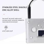 Smart Fingerprint Rechargeable Padlock Waterproof Morse Code Emergency Unlocking - Image 4