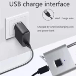 Smart Fingerprint Rechargeable Padlock Waterproof Morse Code Emergency Unlocking - Image 6