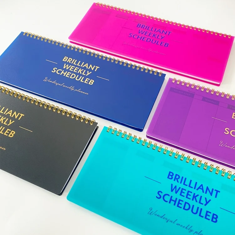 TBD06051747_B1.webp 60 Sheets Undated Metal Coil Weekly Planner Notepad Schedule Book To Do List - Image 2