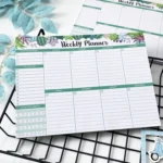 B5 52 Sheets Weekly Planner Tear-away Notepad Schedule Book To Do List Day Priorities - Image 3