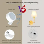 LED 360 Degree Rotating Lamp Magnetic Cabinet Spotlight Atmosphere Night Light - Image 4