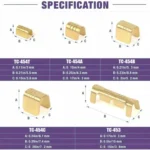 500pcs /Box 5 Specifications Of Gold Brass Quick Crimping Buckle U-Shaped Parallel Terminal Set - Image 2