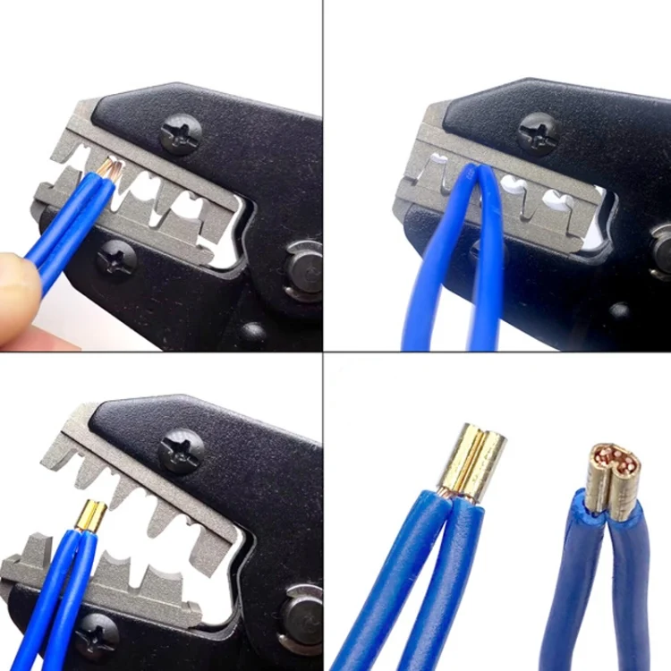 TBD06051802_4.webp 500pcs /Box 5 Specifications Of Gold Brass Quick Crimping Buckle U-Shaped Parallel Terminal Set - Image 5