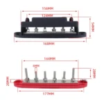 M6 RV Yacht High Current 6-column 250A Base Busbar - Image 3