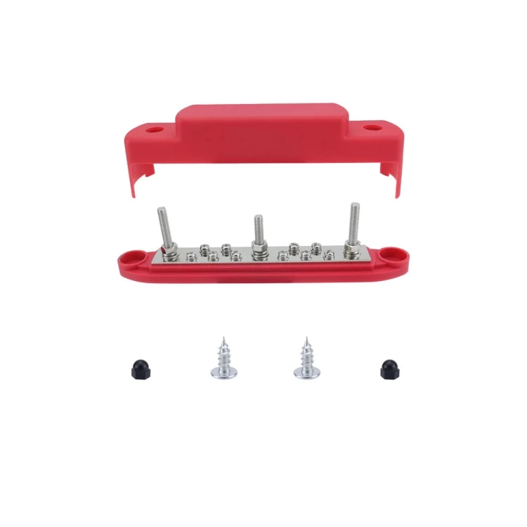 M6 3-post 10-way RV Yacht Short-circuit Proof Base DC Busbar