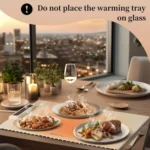 240W Electric Warming Tray Food Warmer with Adjustable Temperature, Timed Close - Image 2