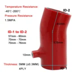 For Mazda 3 6 CX-4 Axela Atenza Intake Silicone Hose High Flow Cold Air Intake Pipe Turbo Intercooler - Image 4