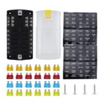 RV Yacht 12-way LED Insulated Flame-retardant Fuse Holder Box with Wire