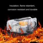 80A Car Audio Amplifier Modified Solid Brass Fuse Holder With Transparent Cover - Image 5