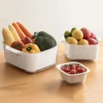 Kitchen Double Layer Drainage Basket Vegetable And Fruit Storage Rack - Image 2