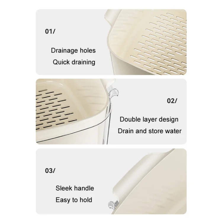 TBD06051842_B3.webp Kitchen Double Layer Drainage Basket Vegetable And Fruit Storage Rack - Image 4